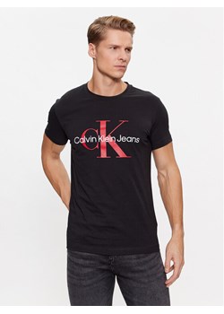 Calvin Klein Jeans T-Shirt J30J320935 Czarny Slim Fit ze sklepu MODIVO w kategorii T-shirty męskie - zdjęcie 182724137