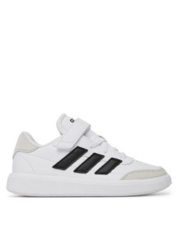 adidas Sneakersy Courtblock ID6506 Biały ze sklepu MODIVO w kategorii Buty sportowe dziecięce - zdjęcie 182724176