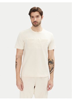 EA7 Emporio Armani T-Shirt 7M000149 AF14772 U1079 Écru Regular Fit ze sklepu MODIVO w kategorii T-shirty męskie - zdjęcie 182724228