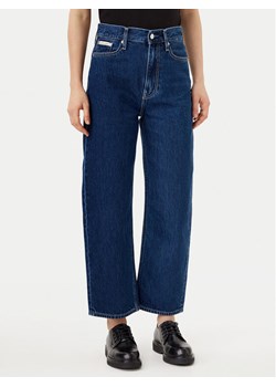 Calvin Klein Jeans Jeansy Barrel J20J225004 Granatowy Loose Fit ze sklepu MODIVO w kategorii Jeansy damskie - zdjęcie 182724297