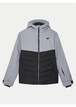 4F Kurtka narciarska 4FJWAW24TTJAM535 Szary Regular Fit ze sklepu MODIVO w kategorii Kurtki chłopięce - zdjęcie 182724408