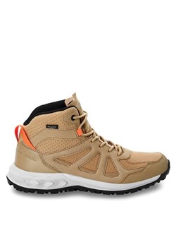 Jack Wolfskin Trekkingi Woodland 2 Texapore Mid W 4051331 Beżowy ze sklepu MODIVO w kategorii Buty trekkingowe damskie - zdjęcie 182724427