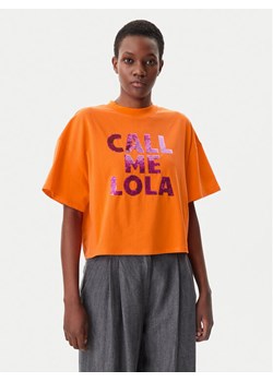 LOLA CASADEMUNT T-Shirt LS2515054 Pomarańczowy Relaxed Fit ze sklepu MODIVO w kategorii Bluzki damskie - zdjęcie 182724498