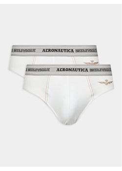 Aeronautica Militare Komplet 2 par slipów AM1USL002 Biały ze sklepu MODIVO w kategorii Majtki męskie - zdjęcie 182724517