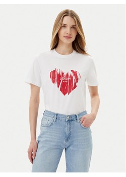 JOOP! Jeans T-Shirt Tessa 30046948 Biały Regular Fit ze sklepu MODIVO w kategorii Bluzki damskie - zdjęcie 182724599