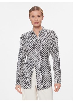 Tommy Hilfiger Koszula Seal Aop Fluid Modern Shirt WW0WW40753 Czarny Regular Fit ze sklepu MODIVO w kategorii Koszule damskie - zdjęcie 182724688