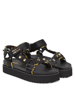 Versace Jeans Couture Sandały 78VA3SM2 Czarny ze sklepu MODIVO w kategorii Sandały damskie - zdjęcie 182724826
