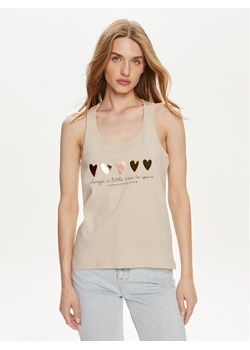 ONLY Top Henny 15327669 Écru Regular Fit ze sklepu MODIVO w kategorii Bluzki damskie - zdjęcie 182725067