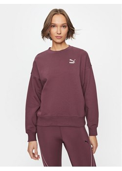 Puma Bluza Classics 621408 Bordowy Oversize ze sklepu MODIVO w kategorii Bluzy damskie - zdjęcie 182725245