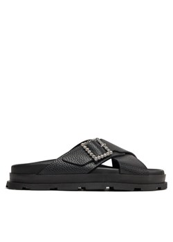 Pollini Klapki SA28164G1ITD0000 Czarny ze sklepu MODIVO w kategorii Klapki damskie - zdjęcie 182725317