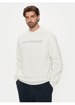 Armani Exchange Bluza 6DZMBA ZJADZ 1116 Biały Regular Fit ze sklepu MODIVO w kategorii Bluzy męskie - zdjęcie 182725359