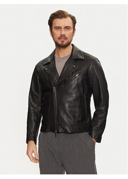 BOSS Kurtka skórzana Jolush 50530258 Czarny Regular Fit ze sklepu MODIVO w kategorii Kurtki męskie - zdjęcie 182725389