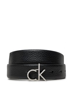 Calvin Klein Pasek Damski Ck Logo Buckle Belt 3.0_Pbl K60K613073 Czarny ze sklepu MODIVO w kategorii Paski damskie - zdjęcie 182725467