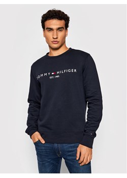 Tommy Hilfiger Bluza Logo MW0MW11596 Granatowy Regular Fit ze sklepu MODIVO w kategorii Bluzy męskie - zdjęcie 182725555