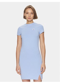 Tommy Jeans Sukienka letnia Script DW0DW17926 Błękitny Regular Fit ze sklepu MODIVO w kategorii Sukienki - zdjęcie 182725665