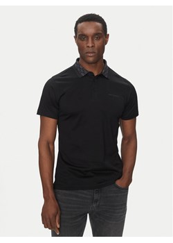 KARL LAGERFELD Polo 745001 552200 Czarny Slim Fit ze sklepu MODIVO w kategorii T-shirty męskie - zdjęcie 182725795