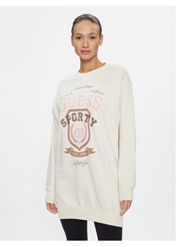 Guess Bluza Graphic V4RQ11 K68I0 Écru Regular Fit ze sklepu MODIVO w kategorii Bluzy damskie - zdjęcie 182725906