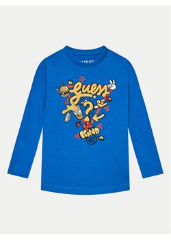 Guess Bluzka N4YI13 K8HM4 Niebieski Regular Fit ze sklepu MODIVO w kategorii T-shirty chłopięce - zdjęcie 182725916
