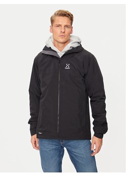 Haglöfs Kurtka przeciwdeszczowa Korp Proof 607958 Czarny Standard Fit ze sklepu MODIVO w kategorii Kurtki męskie - zdjęcie 182725936