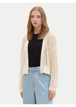 Tom Tailor Denim Kardigan 1040756 Beżowy Relaxed Fit ze sklepu MODIVO w kategorii Swetry damskie - zdjęcie 182725988