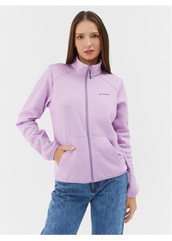 Columbia Polar Col Hike Tech Fleece FZ Fioletowy Regular Fit ze sklepu MODIVO w kategorii Bluzy damskie - zdjęcie 182726016