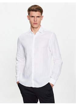 Calvin Klein Koszula Solid K10K109286 Biały Slim Fit ze sklepu MODIVO w kategorii Koszule męskie - zdjęcie 182726145