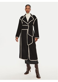 Bruuns Bazaar Płaszcz wełniany Abulas BBW4143 Czarny Loose Fit ze sklepu MODIVO w kategorii Płaszcze damskie - zdjęcie 182726147