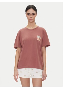 Lee T-Shirt Vintage 112363834 Różowy Relaxed Fit ze sklepu MODIVO w kategorii Bluzki damskie - zdjęcie 182726149