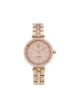 U.S. Polo Assn. Zegarek USP8359PK Złoty ze sklepu MODIVO w kategorii Zegarki - zdjęcie 182726235