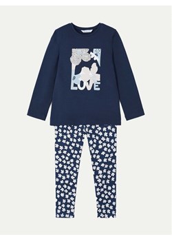 Mayoral Komplet bluzka i legginsy 4713 Granatowy Regular Fit ze sklepu MODIVO w kategorii Komplety dziewczęce - zdjęcie 182726236