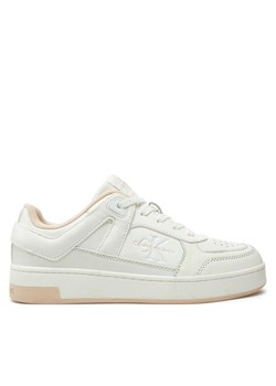 Calvin Klein Jeans Sneakersy Basket Cupsole Low Mix YW0YW01650 Biały ze sklepu MODIVO w kategorii Buty sportowe damskie - zdjęcie 182726269