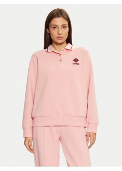 Guess Bluza V5RQ01 KCLD1 Różowy Regular Fit ze sklepu MODIVO w kategorii Bluzy damskie - zdjęcie 182726298