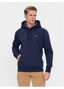 Tommy Jeans Bluza Regular Fleece DM0DM09593 Granatowy Regular Fit ze sklepu MODIVO w kategorii Bluzy męskie - zdjęcie 182726369