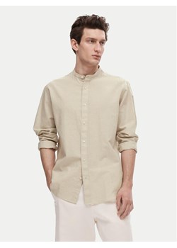 Selected Homme Koszula New Linen 16079054 Beżowy Regular Fit ze sklepu MODIVO w kategorii Koszule męskie - zdjęcie 182726469