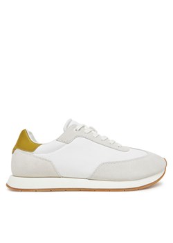 Calvin Klein Sneakersy Low Prof Runn Laceup Cv Mix HM0HM01723 Biały ze sklepu MODIVO w kategorii Buty sportowe męskie - zdjęcie 182726635
