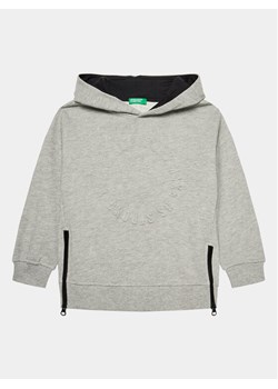 United Colors Of Benetton Bluza 3J68C2033 Szary Regular Fit ze sklepu MODIVO w kategorii Bluzy chłopięce - zdjęcie 182726705