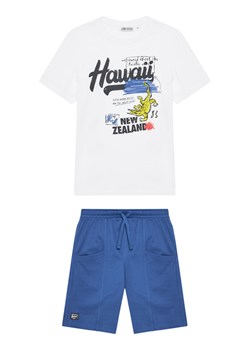 Original Marines Komplet t-shirt i spodenki DFP4326YM Niebieski Regular Fit ze sklepu MODIVO w kategorii Komplety chłopięce - zdjęcie 182726718