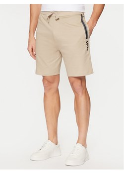 BOSS Szorty sportowe Authentic 50535837 Beżowy Regular Fit ze sklepu MODIVO w kategorii Spodenki męskie - zdjęcie 182726755