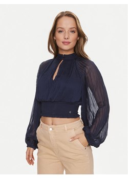 Guess Bluzka Bianca W4RH69 WDW52 Granatowy Regular Fit ze sklepu MODIVO w kategorii Bluzki damskie - zdjęcie 182727009