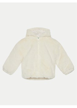 United Colors Of Benetton Futro 2A4SGN03G Écru Regular Fit ze sklepu MODIVO w kategorii Płaszcze dziewczęce - zdjęcie 182727218