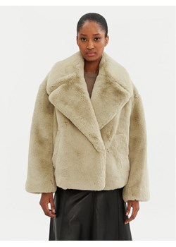 Boss Futro Curmeta 50524986 Beżowy Oversize ze sklepu MODIVO w kategorii Futra damskie - zdjęcie 182727245