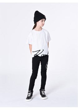 Karl Lagerfeld Kids Spodnie dresowe Z14216 S Czarny Regular Fit ze sklepu MODIVO w kategorii Spodnie dziewczęce - zdjęcie 182727248