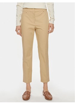 Weekend Max Mara Spodnie materiałowe Cecco 2415131032 Brązowy Slim Fit ze sklepu MODIVO w kategorii Spodnie damskie - zdjęcie 182727345