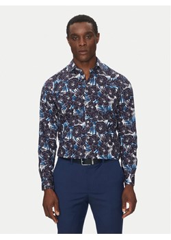 Hechter Paris Koszula 60267 151604 Granatowy Modern Fit ze sklepu MODIVO w kategorii Koszule męskie - zdjęcie 182727488