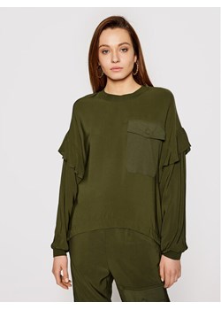 TWINSET Bluzka 211TT2163 Zielony Regular Fit ze sklepu MODIVO w kategorii Bluzki damskie - zdjęcie 182727505