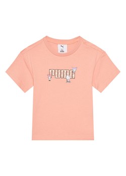 Puma T-Shirt PUMA X Hello Kitty And Friends 630062 Koralowy Regular Fit ze sklepu MODIVO w kategorii Bluzki dziewczęce - zdjęcie 182727795