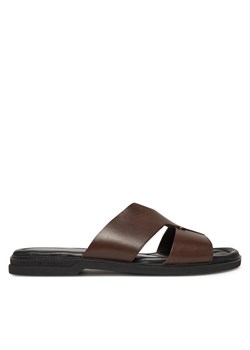 Tommy Hilfiger Klapki Premium Slipon Lh Sand FM0FM05357 Brązowy ze sklepu MODIVO w kategorii Klapki męskie - zdjęcie 182727866