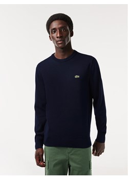 Lacoste Sweter AH1985-166 Granatowy Regular Fit ze sklepu MODIVO w kategorii Bluzy męskie - zdjęcie 182727867