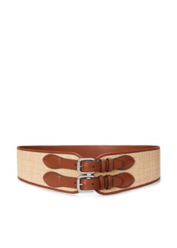 LAUREN RALPH LAUREN Pasek Damski 412961650001 Beżowy ze sklepu MODIVO w kategorii Paski damskie - zdjęcie 182727947