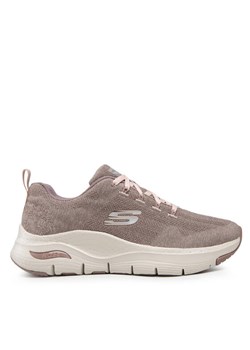 Skechers Sneakersy Comfy Wave 149414/DKTP Beżowy ze sklepu MODIVO w kategorii Buty sportowe damskie - zdjęcie 182727956